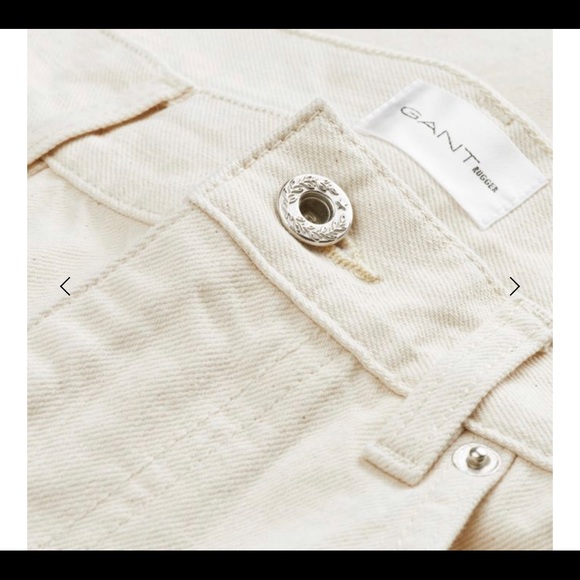 GANT Jim Jean - White - 34x32 - New with tags - Picture 2 of 11